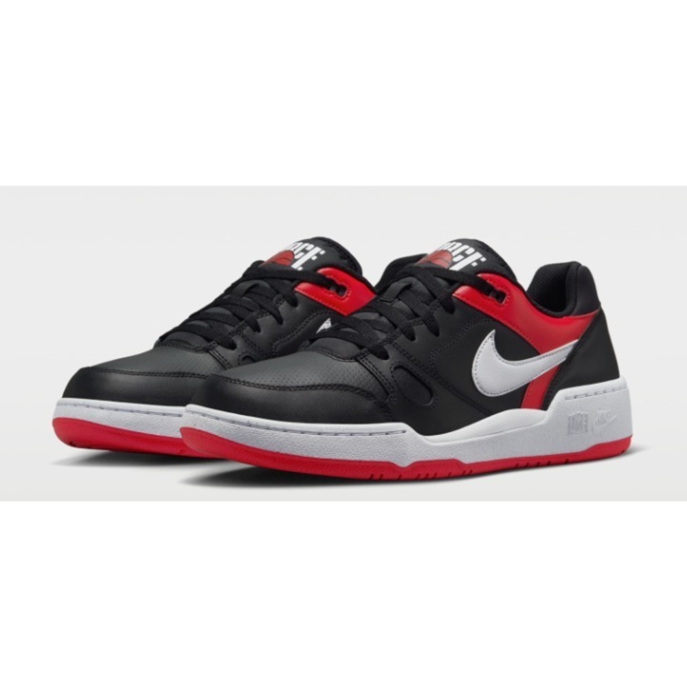 Nike Full Force Low in the "Black/University Red/White" FB1362-003, Size 8.5